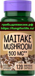 Гриб Майтаке / Грифола курчавая 500 мг экстракт 120 капс (Grifola frondosa / Maitake)